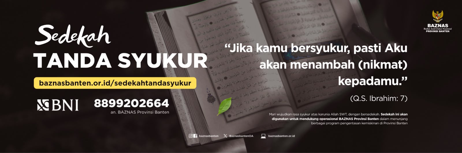 sedekah tanda syukur
